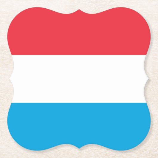 ルクセンブルク国旗 ペーパーコースター (正面)