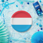 ルクセンブルク国旗 ペーパープレート (パーティー)