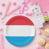 ルクセンブルク国旗 ペーパープレート (パーティー)