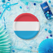 ルクセンブルク国旗 ペーパープレート (パーティー)