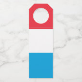 ルクセンブルク国旗 ボトルネックタグ (裏面)