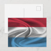 ルクセンブルク国旗 ポストカード (正面/裏面)
