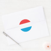 ルクセンブルク国旗 ラウンドシール (封筒)