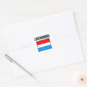 ルクセンブルク国旗 ラウンドシール (封筒)