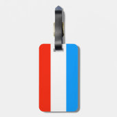 ルクセンブルク国旗 ラゲッジタグ (裏面縦)