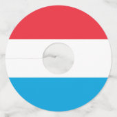 ルクセンブルク国旗 ワイングラスタグ (裏面)