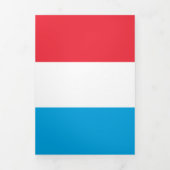 ルクセンブルク国旗 三つ折りカード (カバー)