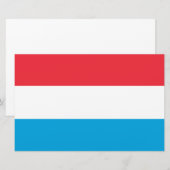 ルクセンブルク国旗 便箋 (正面/裏面)