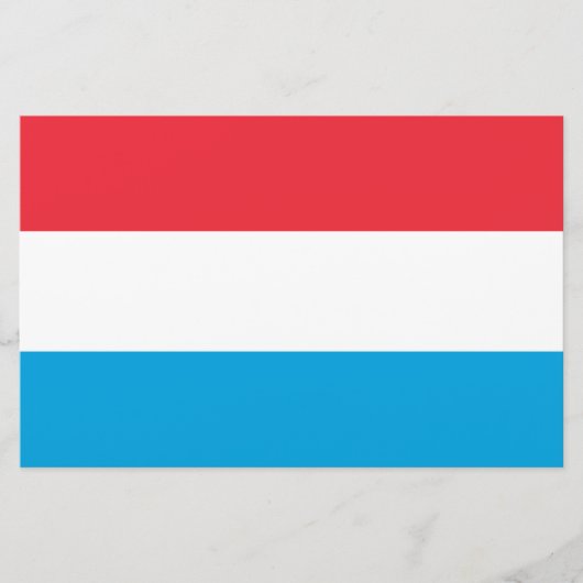 ルクセンブルク国旗 便箋 (正面)