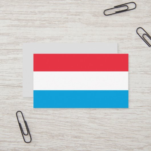 ルクセンブルク国旗 名刺 (正面/裏面インサイチュ)