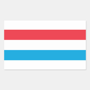 ルクセンブルク国旗 長方形シール