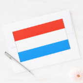 ルクセンブルク国旗 長方形シール (封筒)