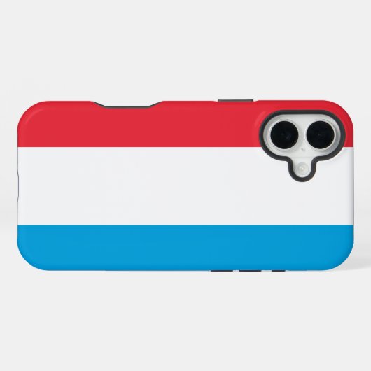 ルクセンブルク国旗 iPhoneケース (裏面横)