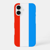 ルクセンブルク国旗 iPhone 16ケース (裏面)