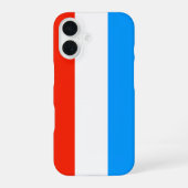 ルクセンブルク国旗 iPhone 16ケース (裏面)