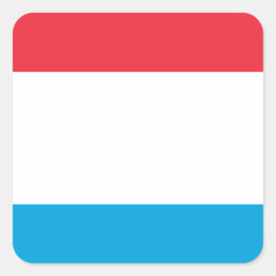 ルクセンブルク国旗 – Lessebuerger Fandel – ドレープ スクエアシール