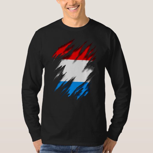 ルクセンブルク国旗 Tシャツ (正面)