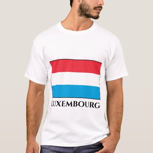 ルクセンブルク国旗 Tシャツ (正面)