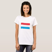 ルクセンブルク国旗 Tシャツ (正面フル)