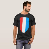 ルクセンブルク国旗 Tシャツ (正面フル)