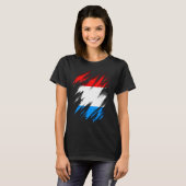 ルクセンブルク国旗 Tシャツ (正面フル)
