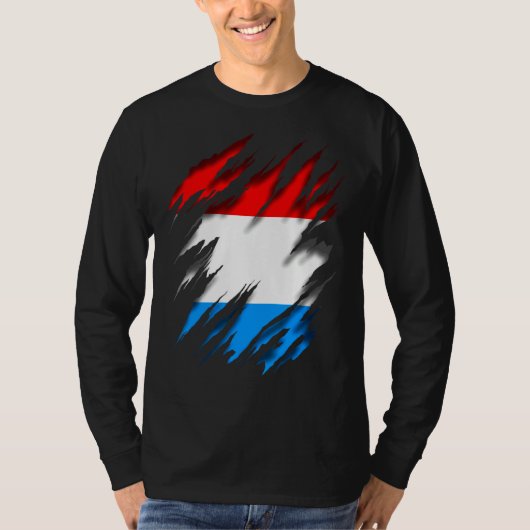 ルクセンブルク国旗 Tシャツ (正面)