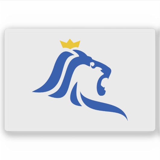 ルクセンブルク市国旗 シール (正面)