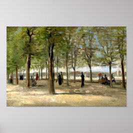 ルクセンブルク庭園のテラス（1886年）ヴァンゴッホアート ポスター