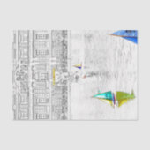 ルクセンブルク庭園のプール - パリ 薄葉紙 (正面)