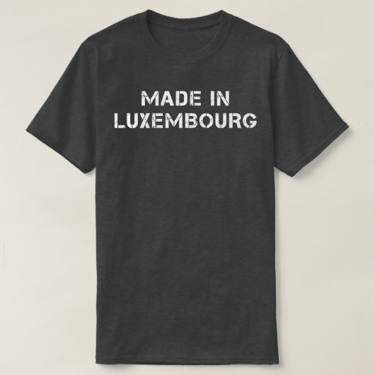 ルクセンブルク文字 Tシャツ (デザイン正面)