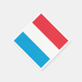 ルクセンブルク紙ナプキンス国旗 スタンダードカクテルナプキン (角)
