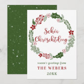 ルクセンブルク風のクリスマスカード（カスタム） シーズンカード (正面/裏面)