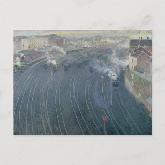 ルクセンブルク駅,ブリュッセル, 1903 ポストカード (正面)