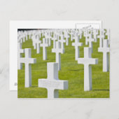 ルクセンブルク、ハンマ。米国軍隊墓地 ポストカード (正面/裏面)