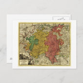 ルクセンブルク – パノラママップルクセンブルク ポストカード (正面/裏面)