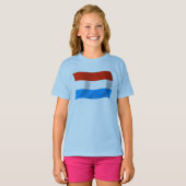 ルクセンブルク フラグシャツ Tシャツ (正面フル)