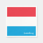 ルクセンブルク&フラッグパーティーファッション/スポーツファン スタンダードカクテルナプキン (正面)