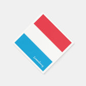 ルクセンブルク&フラッグパーティーファッション/スポーツファン スタンダードカクテルナプキン (角)