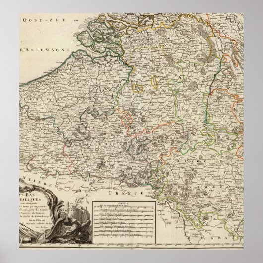 ルクセンブルク，ベルギー ポスター (正面)