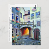 ルクセンブルク – ボヘミアンイラストレーション絵を描ズ ポストカード (正面/裏面)