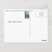 ルクセンブルク – ボヘミアンイラストレーション絵を描ズ ポストカード (裏面)