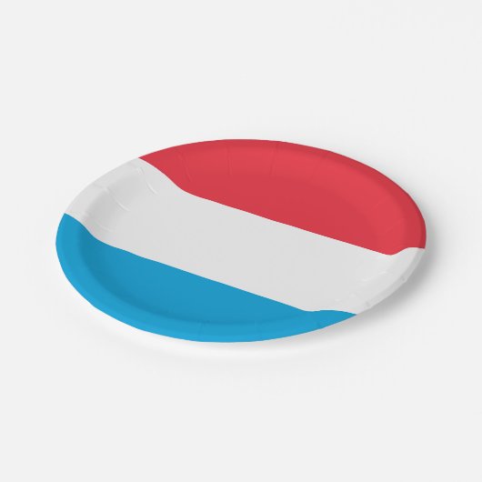 ルクセンブルク – ルジェゼブエルルクセンブルクパーティープレート ペーパープレート (アングル)