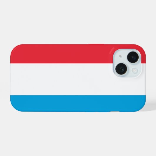 ルクセンブルク iPhone 15ケース (裏面横)
