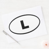 ルクセンブルク – L – ヨーロッパ 楕円形シール (封筒)