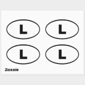 ルクセンブルク – L – ヨーロッパ 楕円形シール (シート)
