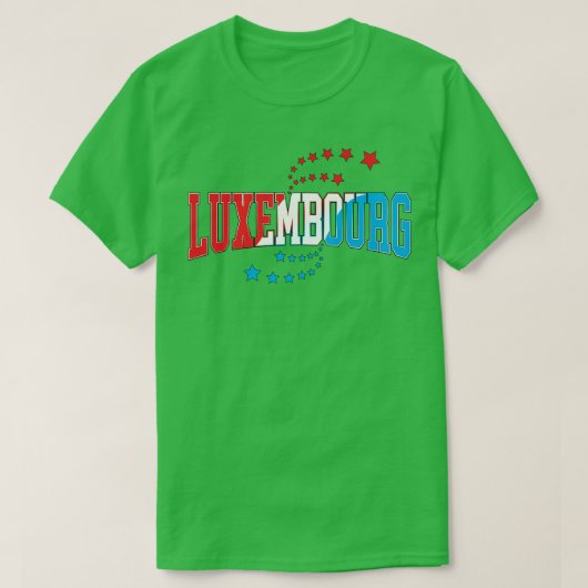 ルクセンブルク Tシャツ (デザイン正面)
