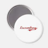 ルクセンブルグウィスコンシンクラシックデザイン マグネット (正面/裏面)