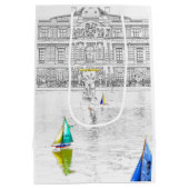 ルクセンブルグガーデンプール – パリ ミディアムペーパーバッグ (裏面)