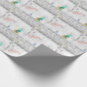 ルクセンブルグガーデンプール – パリ ラッピングペーパー (角)