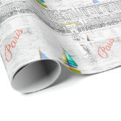 ルクセンブルグガーデンプール – パリ ラッピングペーパー (ロールコーナー)